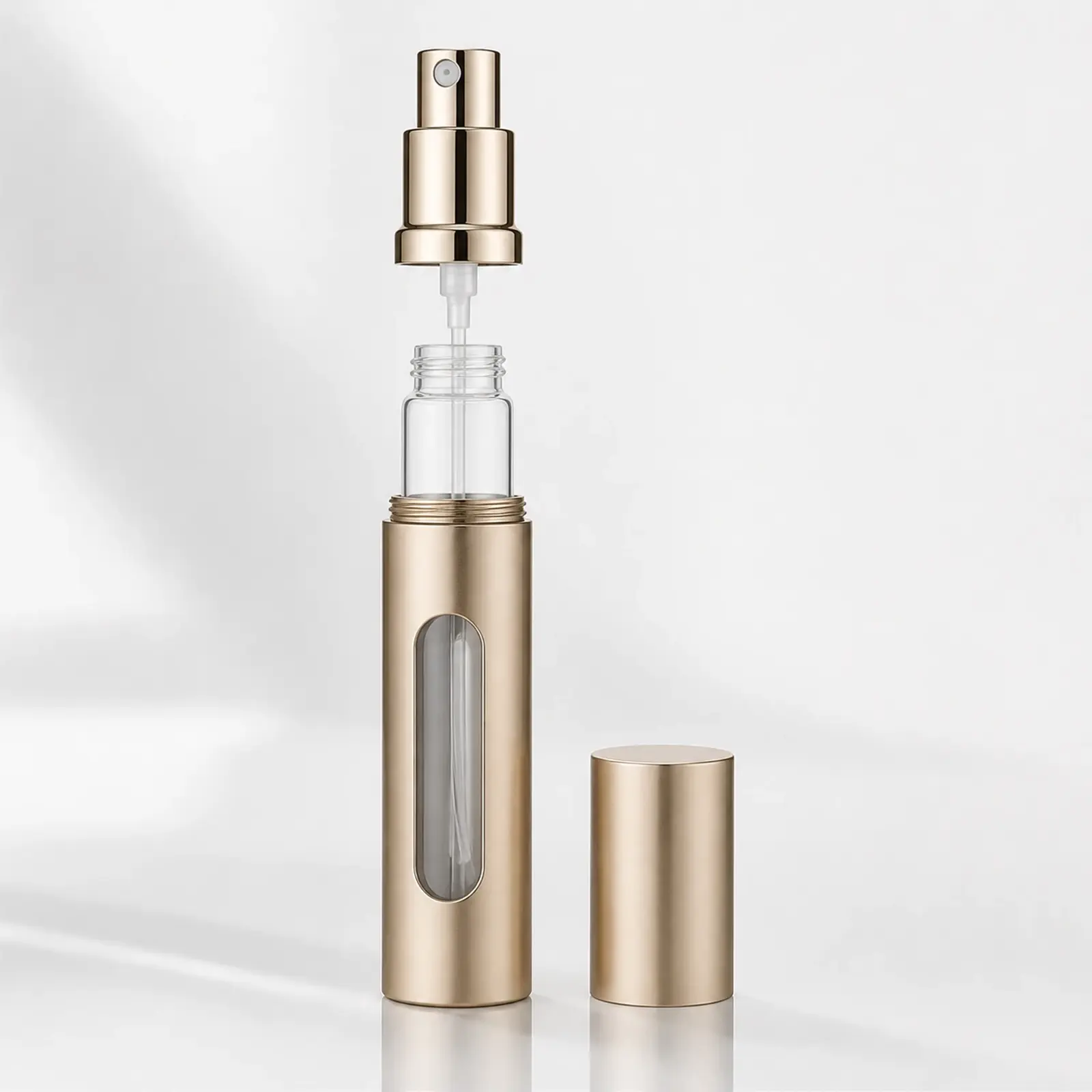 Refillable Travel Mini Perfume glass perfume bottle with sprayer and cap - packing view