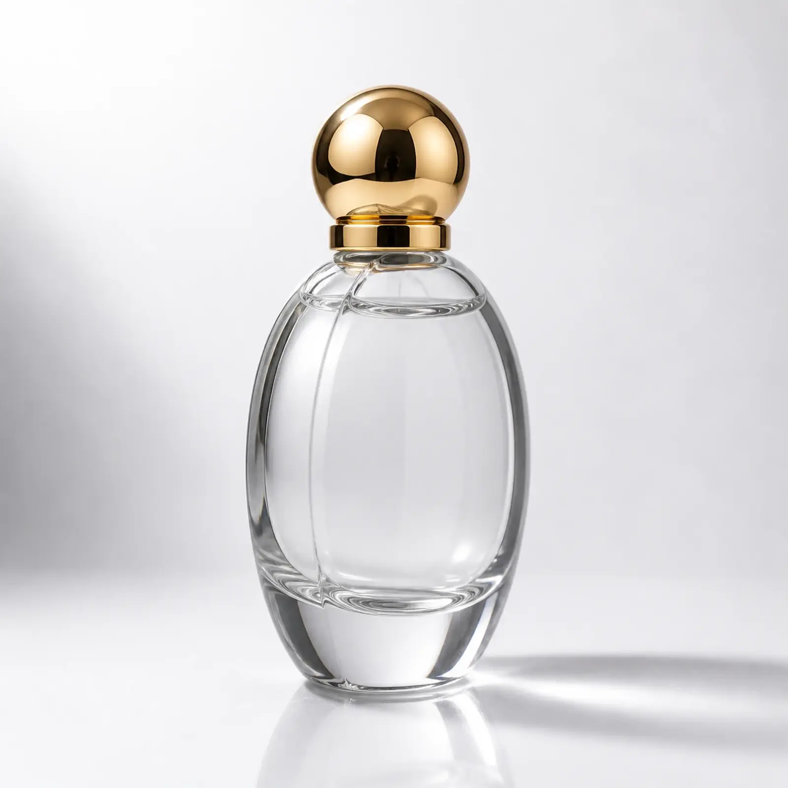 Round Heavy-Base Perfume glass perfume bottle with sprayer and cap - packing view