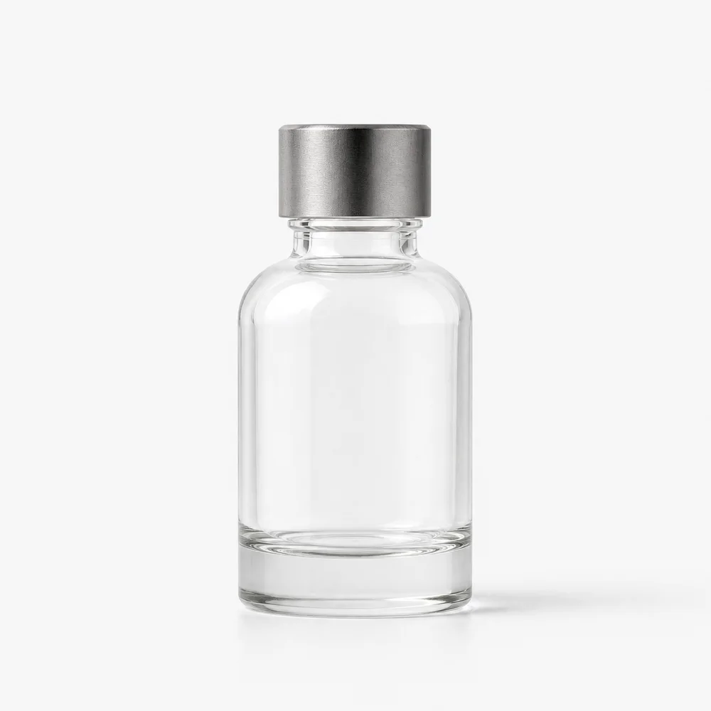Round Reed Diffuser Bottle with cap and stopper - decoration view