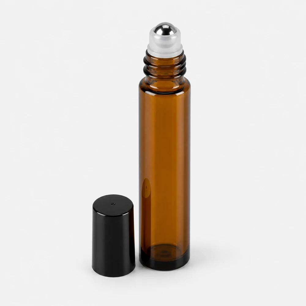 Essential Oil Roller Bottle with closure for essential oil packaging - closure detail