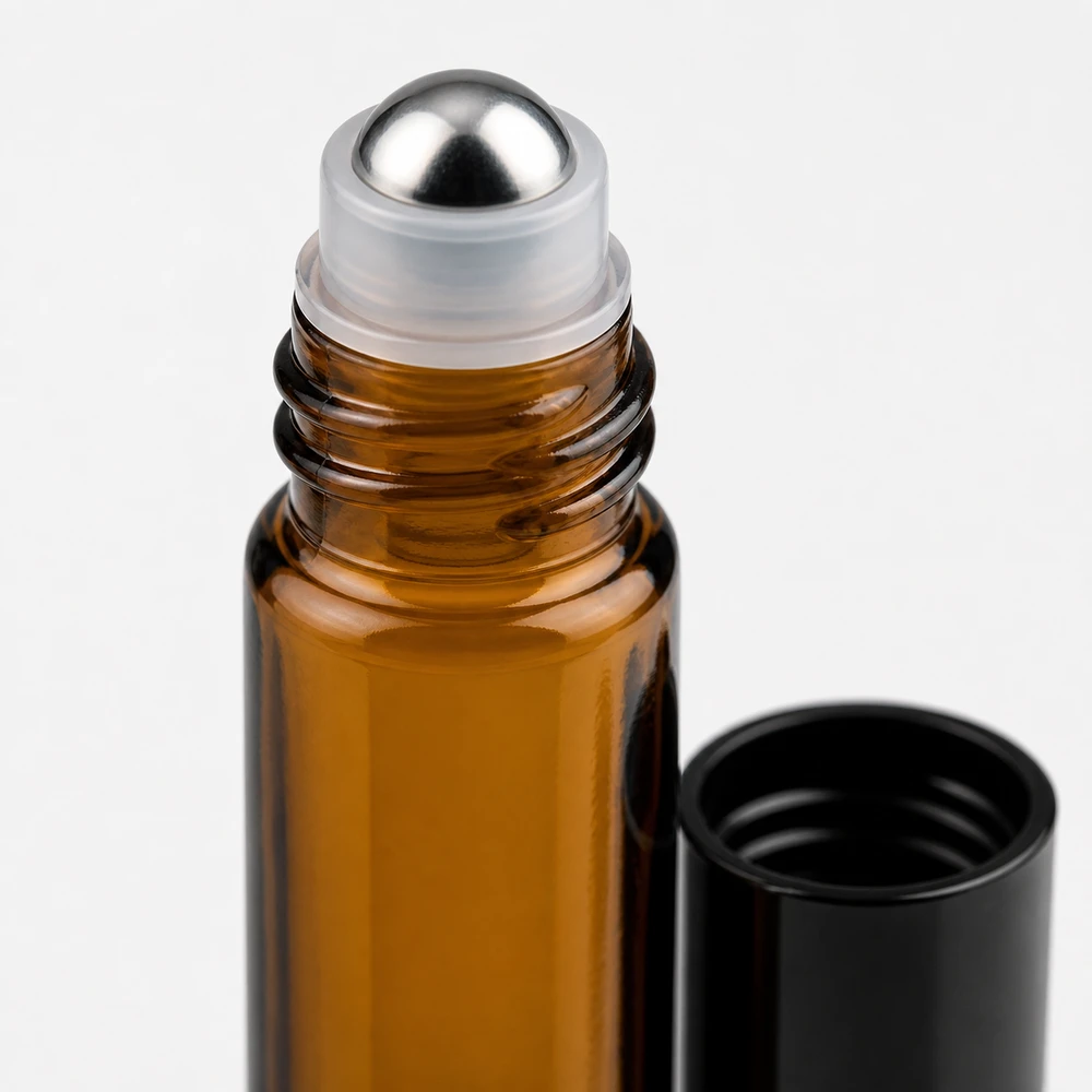 Essential Oil Roller Bottle with closure for essential oil packaging - packing view