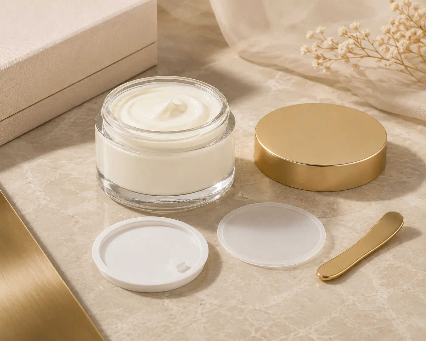Glass Body Butter Jar shown from a secondary angle with the container profile visible.