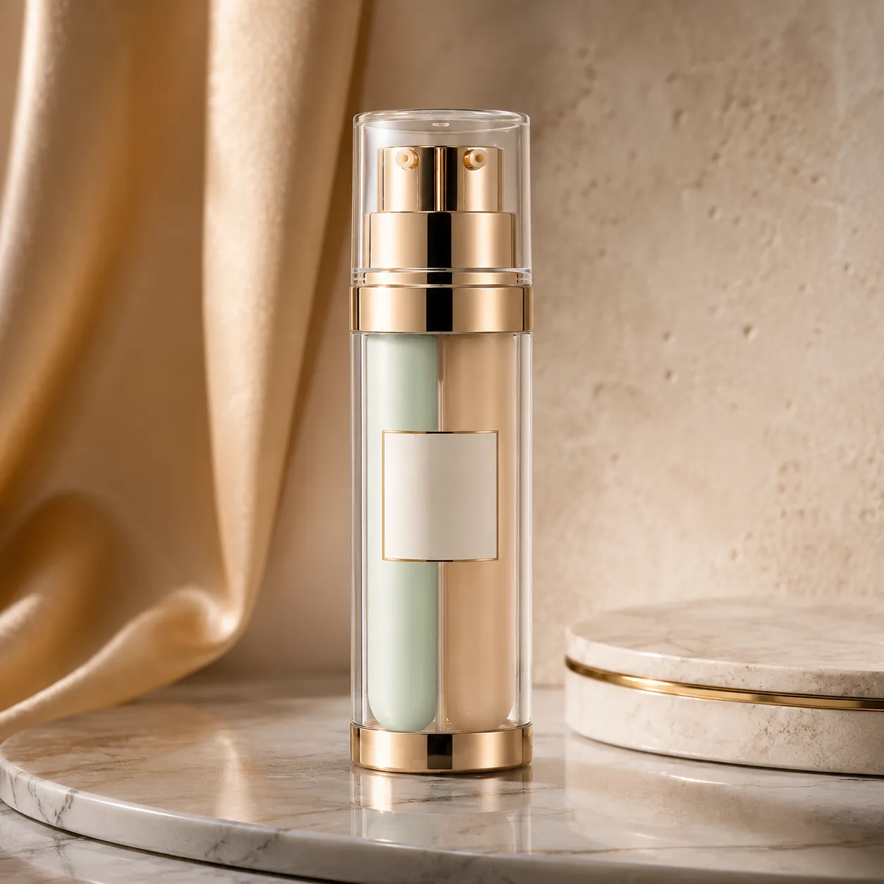 Glass Cosmetic Bottle closure, neck finish and base detail