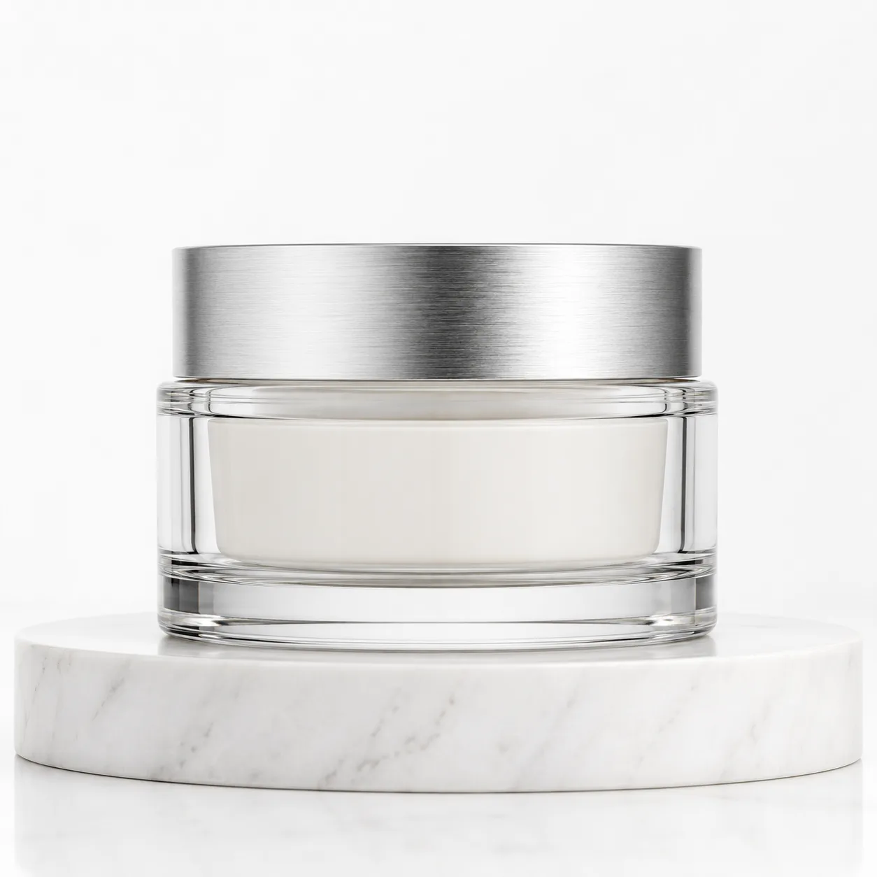 Glass Face Mask Jar front view with visible face mask jar body