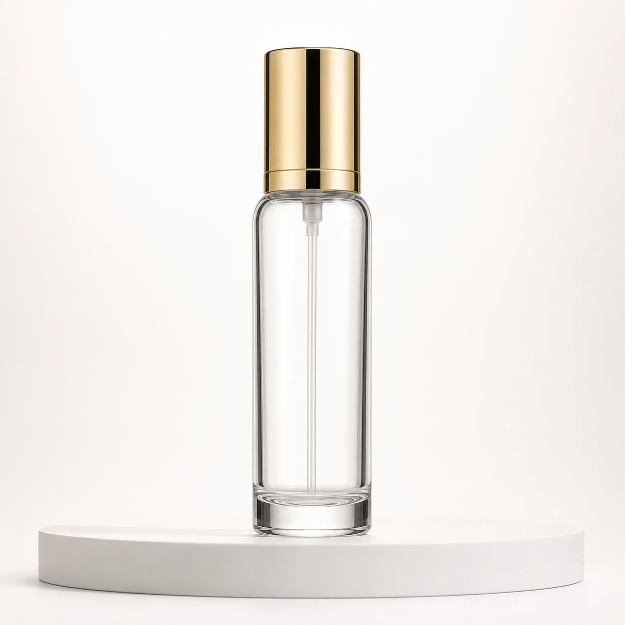 Glass Facial Mist Bottle front view with visible facial mist bottle form