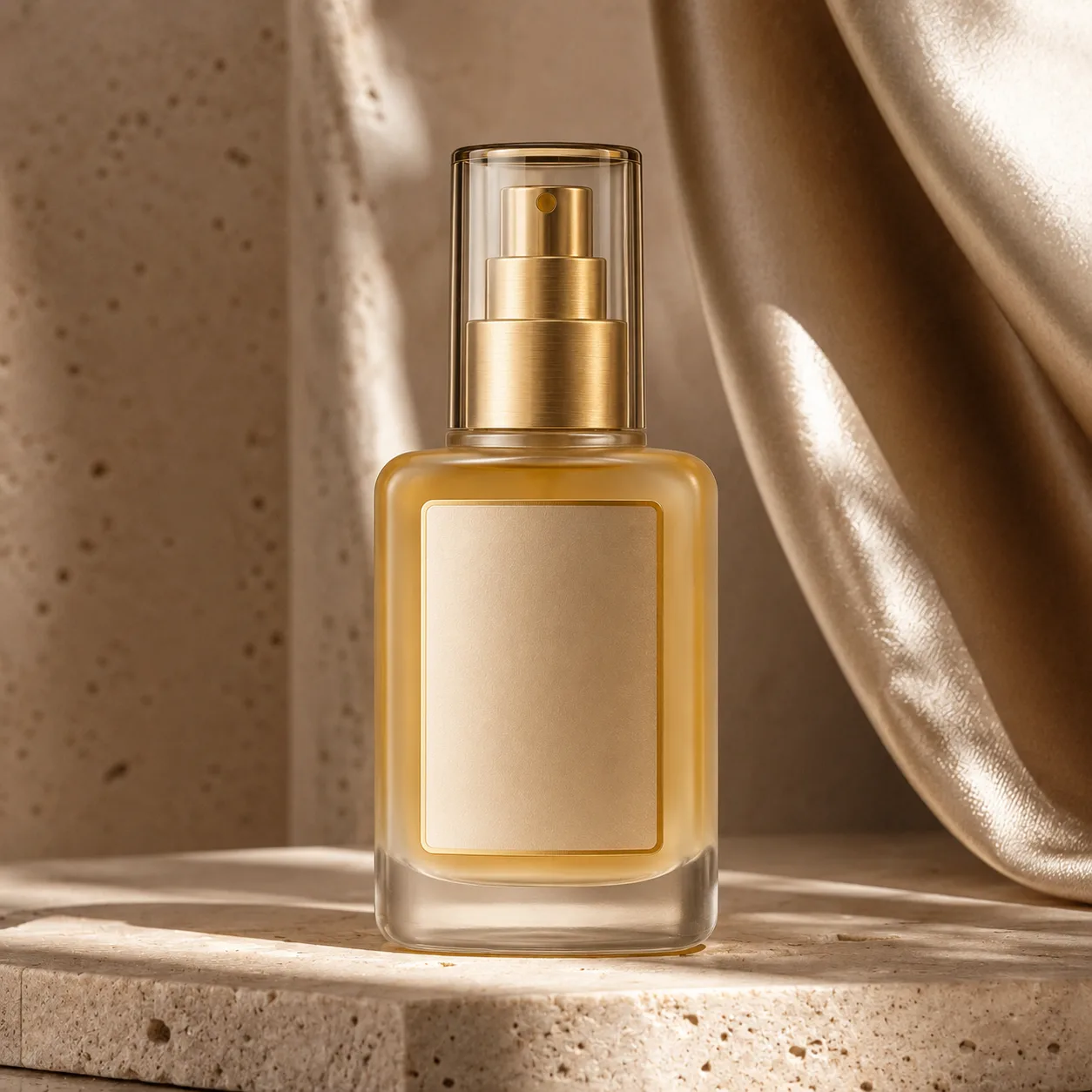 Detail view of Glass Hair Serum Bottle showing Closure matched to the selected bottle model