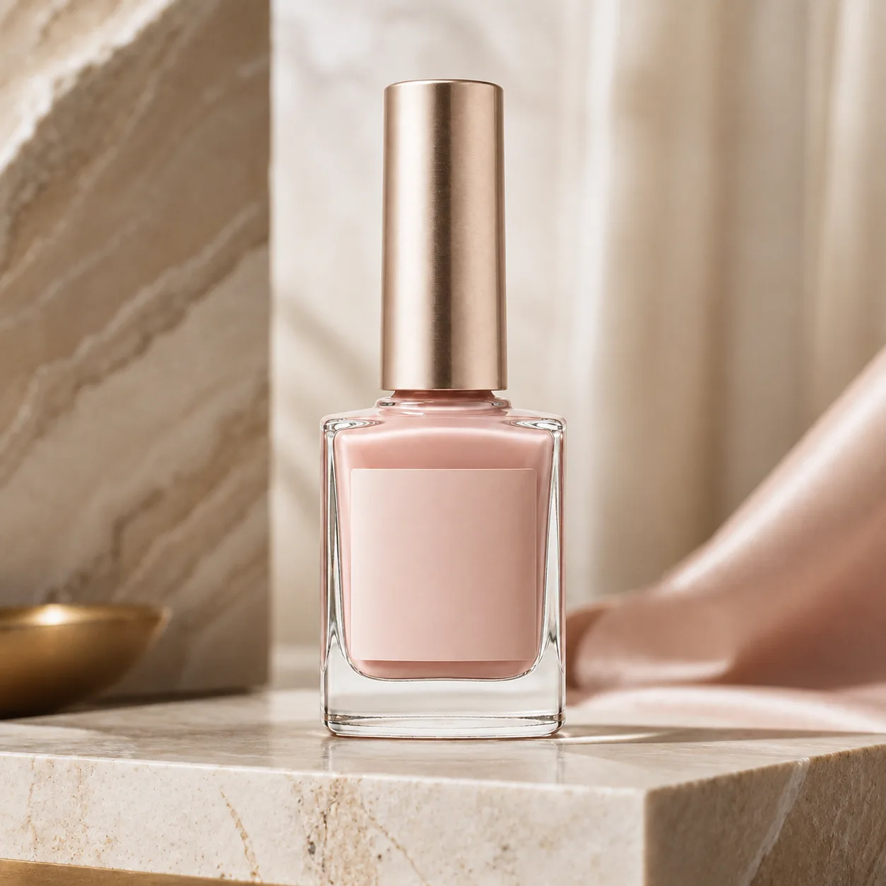 Glass Nail Polish Bottle closure, neck finish and base detail