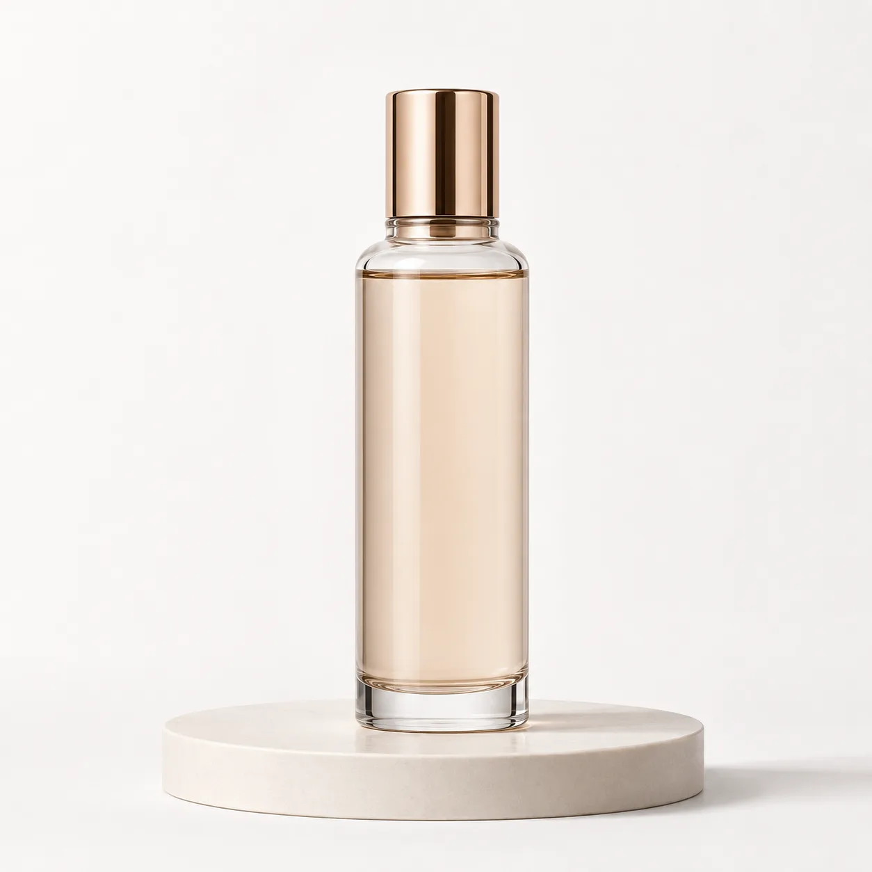 Glass Toner Bottle front view with visible toner bottle form
