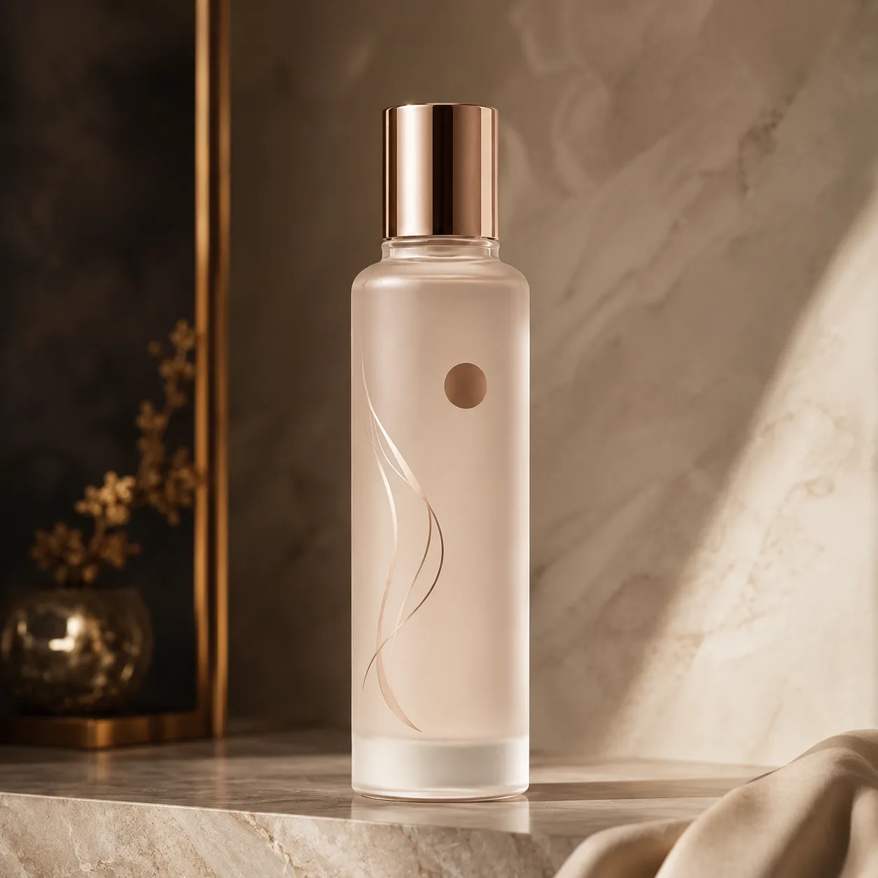 Glass Toner Bottle closure, neck finish and base detail