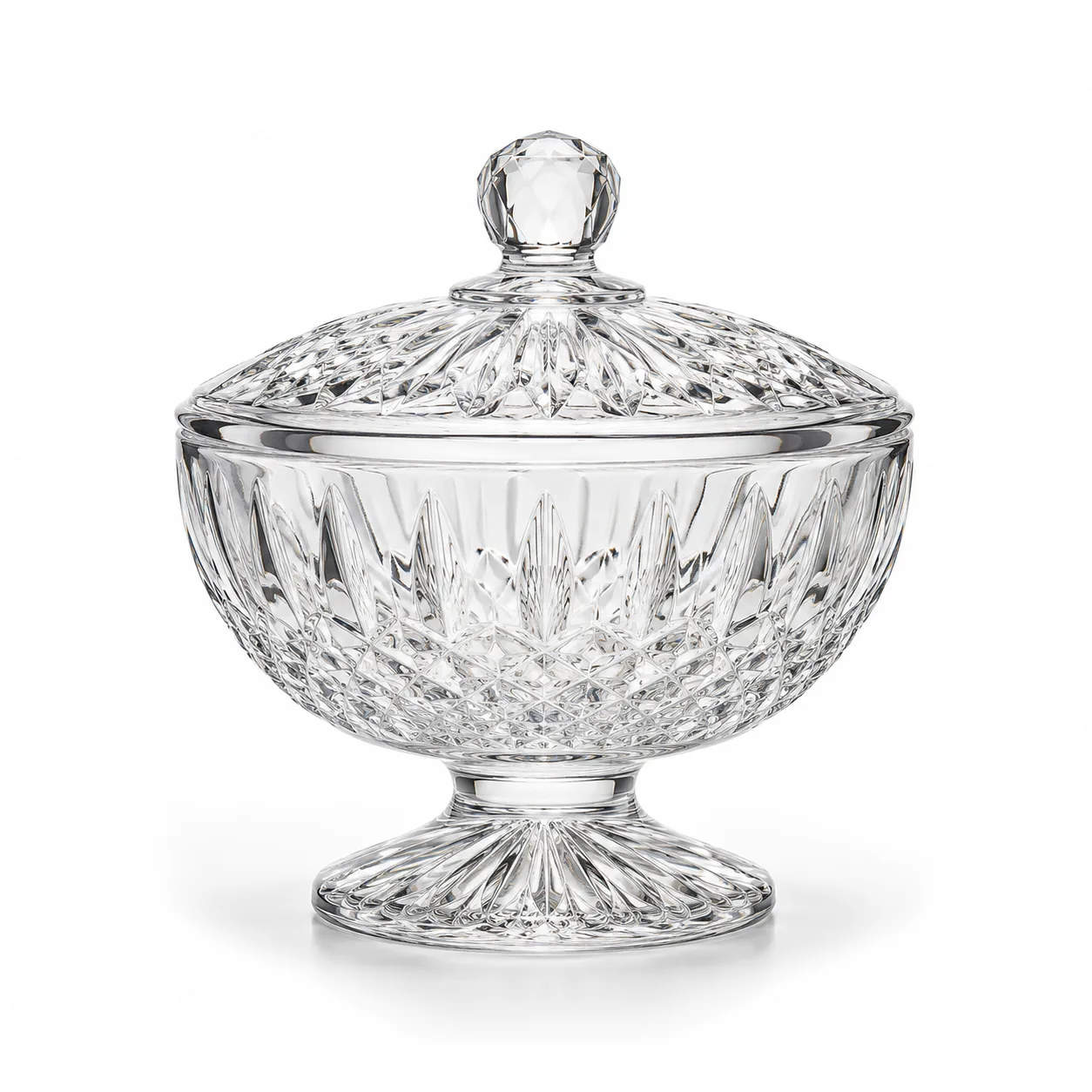 Cut Glass Candy Dish front view with visible Cut Glass Candy Dish form