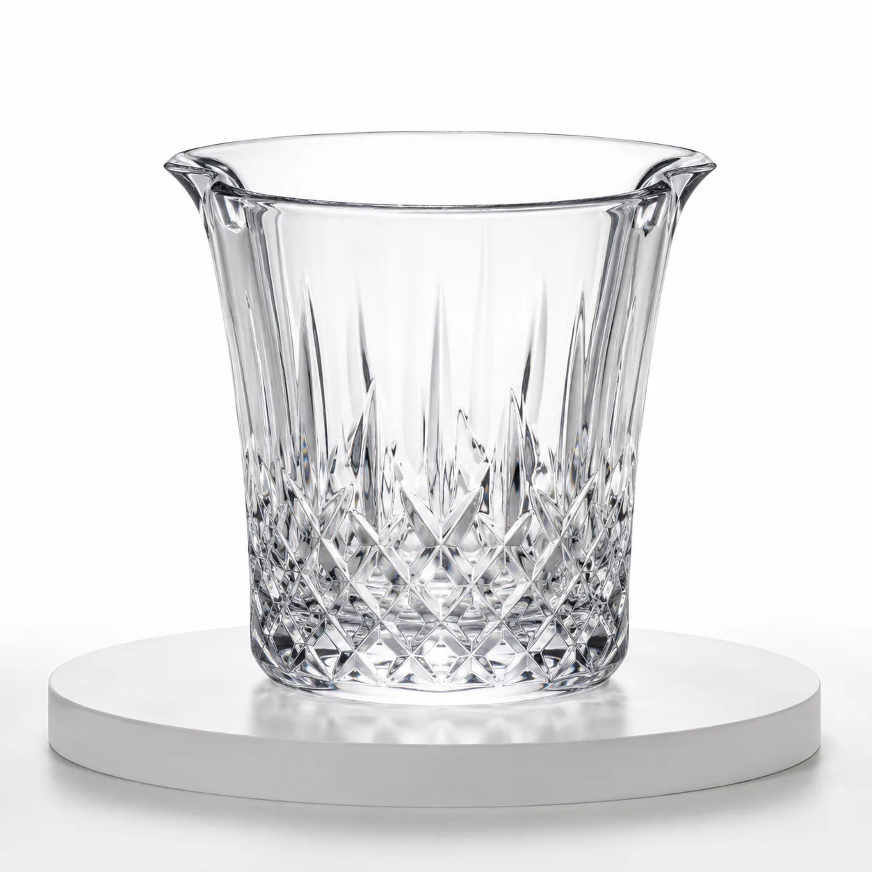 Cut Glass Wine Chiller front view with visible Cut Glass Wine Chiller form
