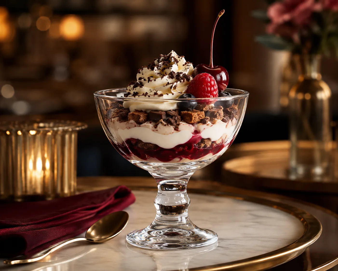 Dessert Cup in a beverage service setting for desserts and parfaits.