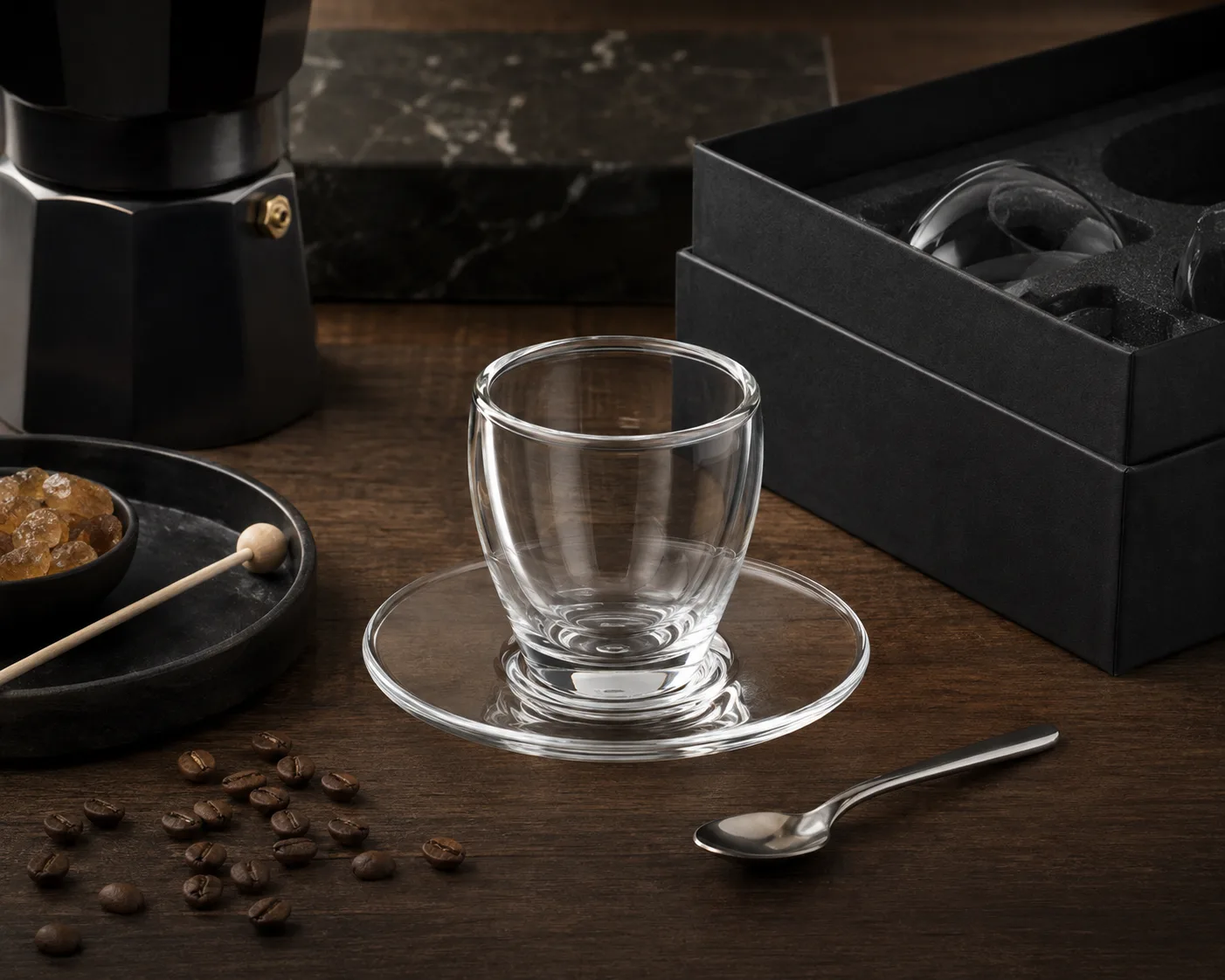 Espresso Cup shown from a secondary angle with the bowl and rim visible.