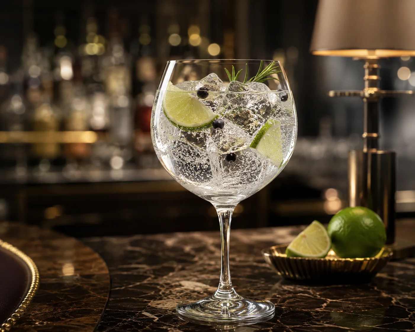 Gin and Tonic Glass in a beverage service setting for gin cocktails and premium bar service.