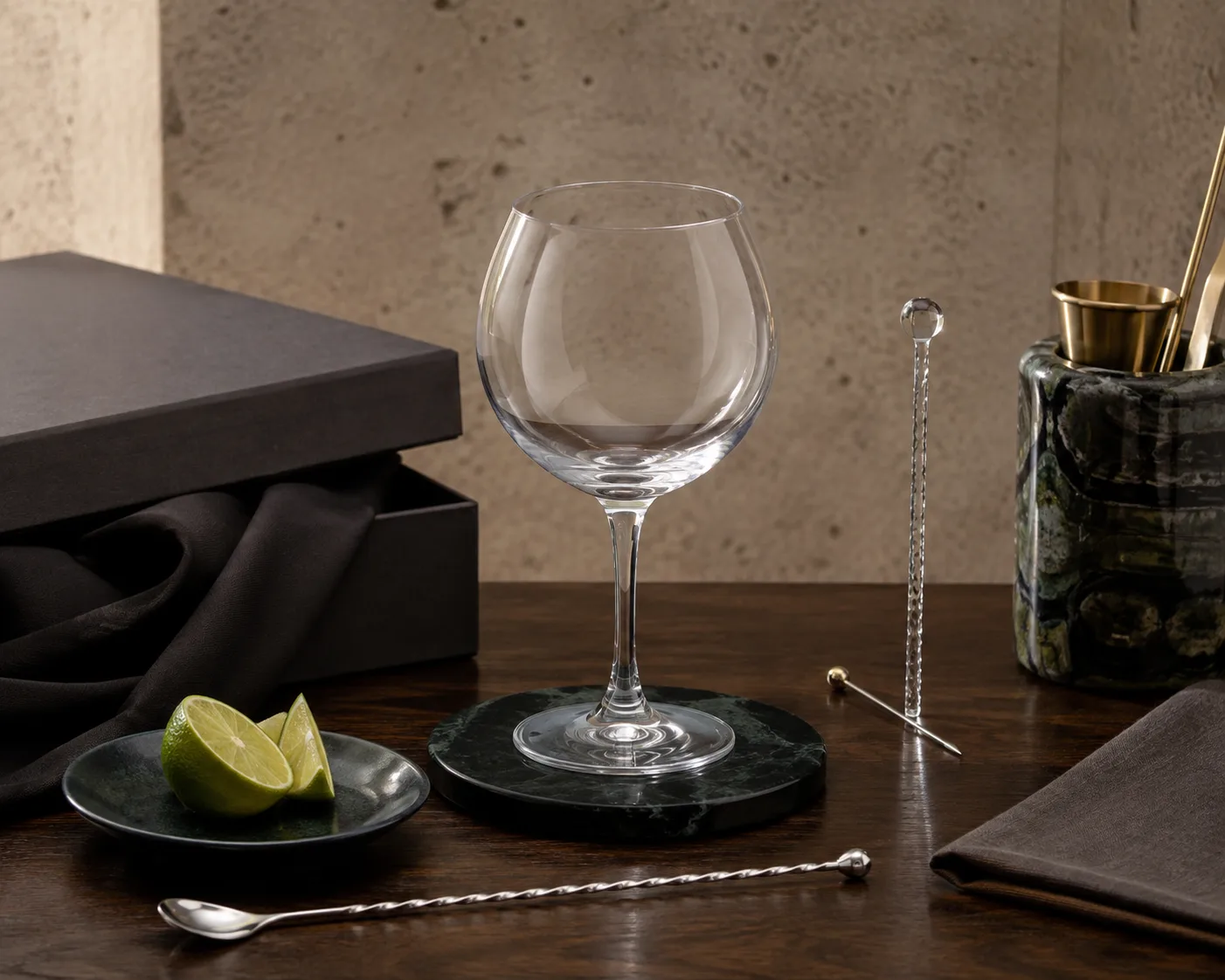 Gin and Tonic Glass shown from a secondary angle with the bowl and rim visible.