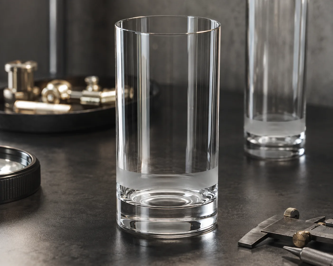 Highball Glass in a coordinated hospitality table presentation.