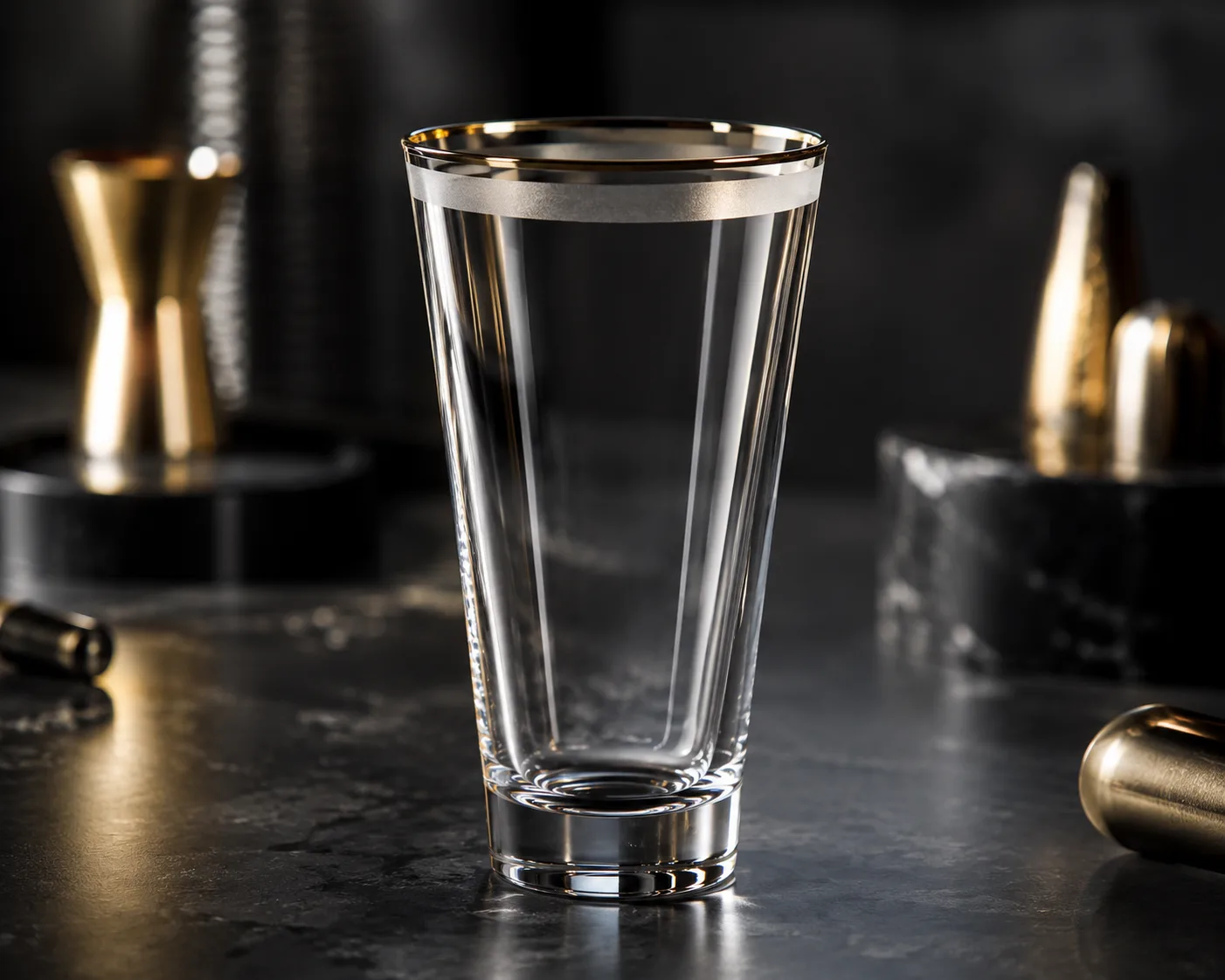 Latte Glass in a coordinated hospitality table presentation.