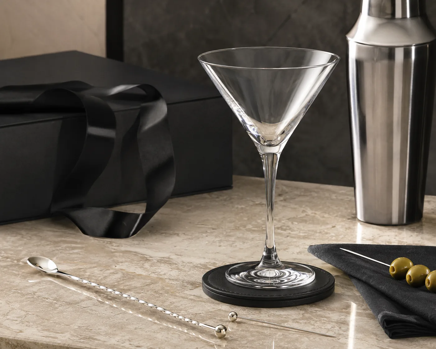 Martini Glass shown from a secondary angle with the bowl and rim visible.