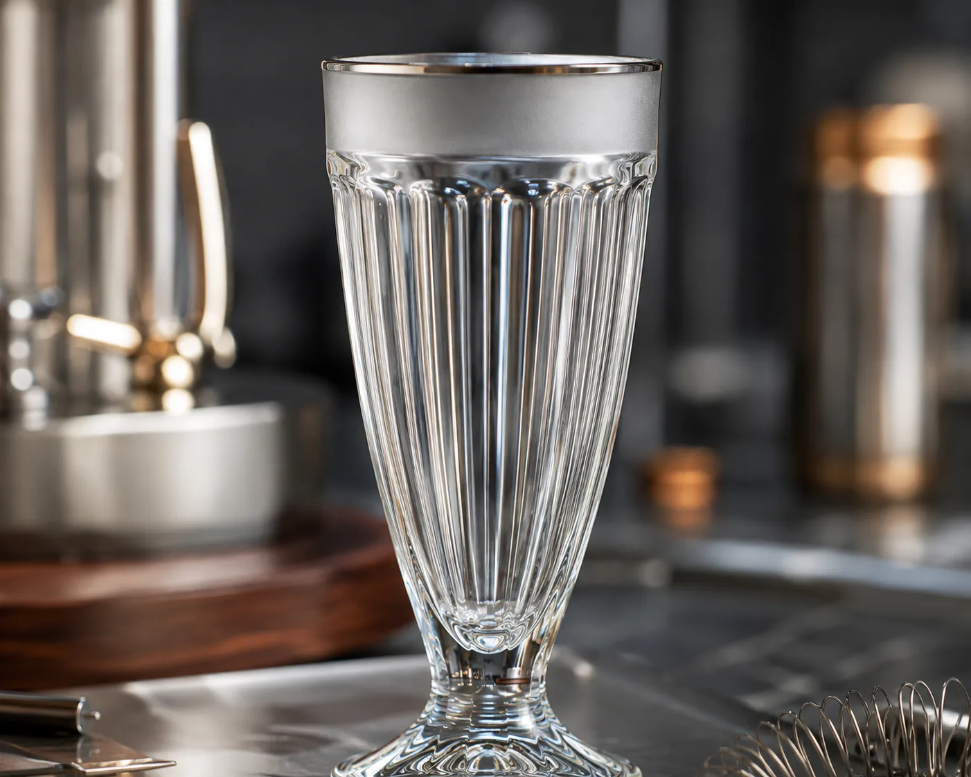 Milkshake Glass in a coordinated hospitality table presentation.