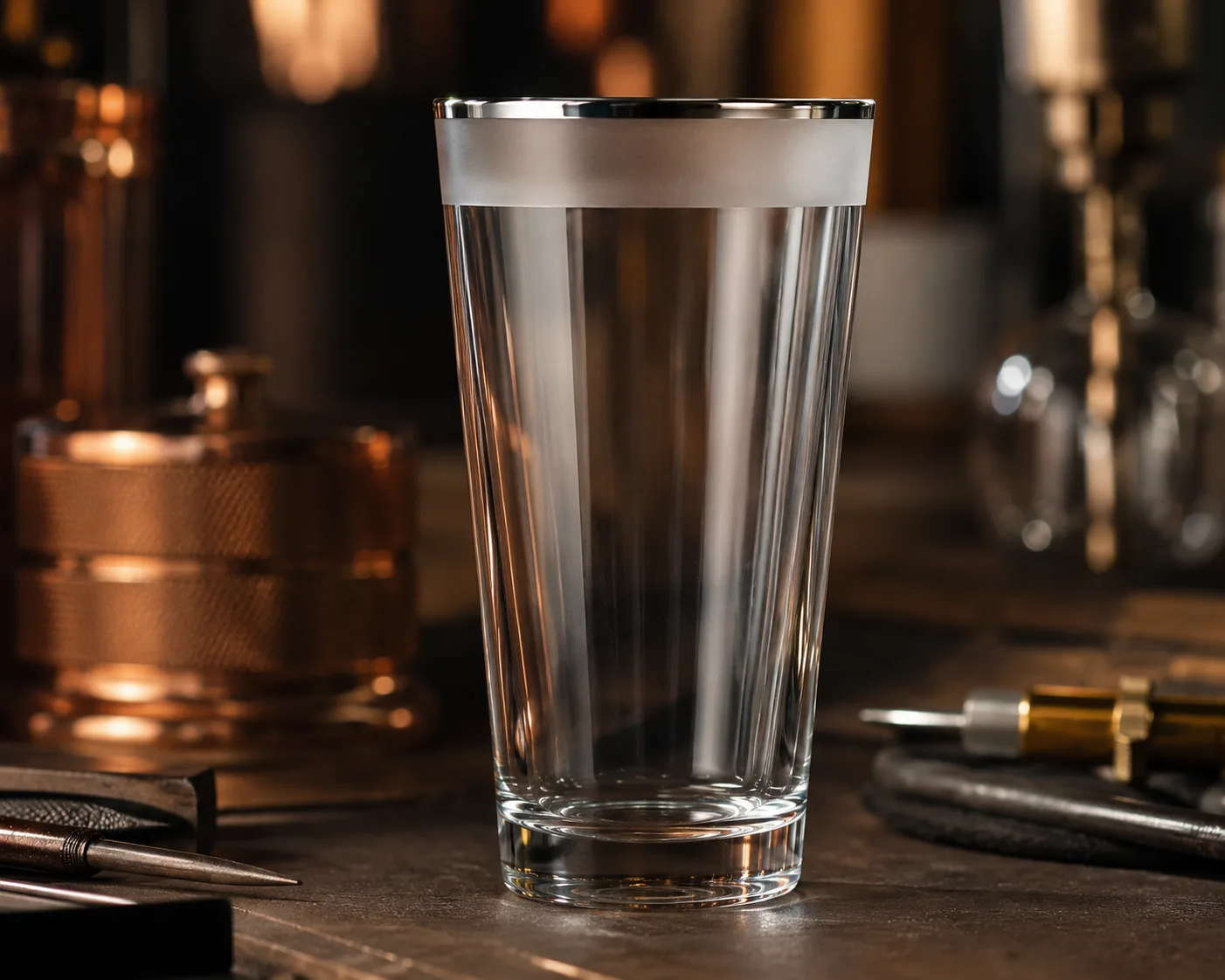 Pint Beer Glass in a coordinated hospitality table presentation.