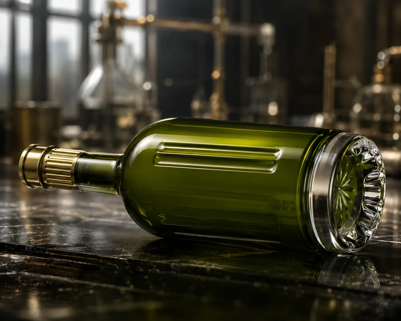 Absinthe Bottle in a coordinated bar or gift-packaging display.
