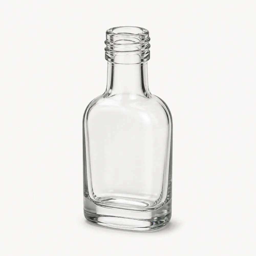 Mini Liquor Glass Bottle with closure for liquor packaging - closure detail