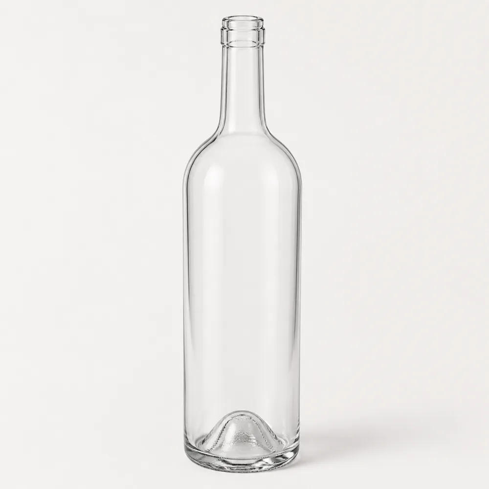 Wine Glass Bottle with closure for liquor packaging - closure detail