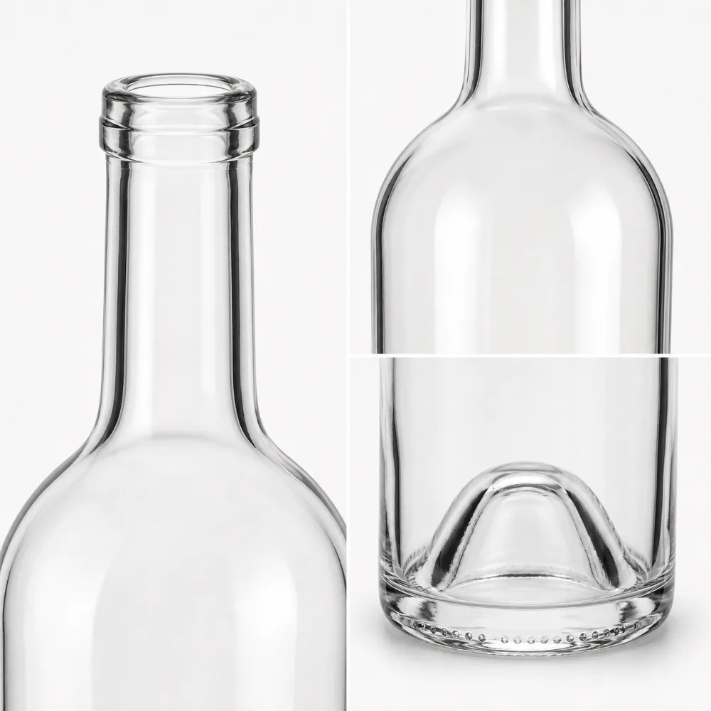 Wine Glass Bottle with closure for liquor packaging - packing view