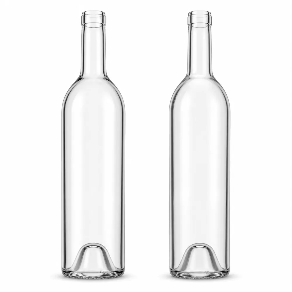 Wine Glass Bottle with closure for liquor packaging - decoration view