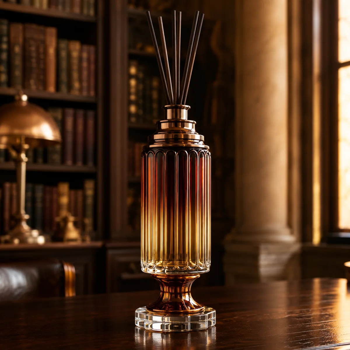 Amber Temple Column Diffuser Bottle front view
