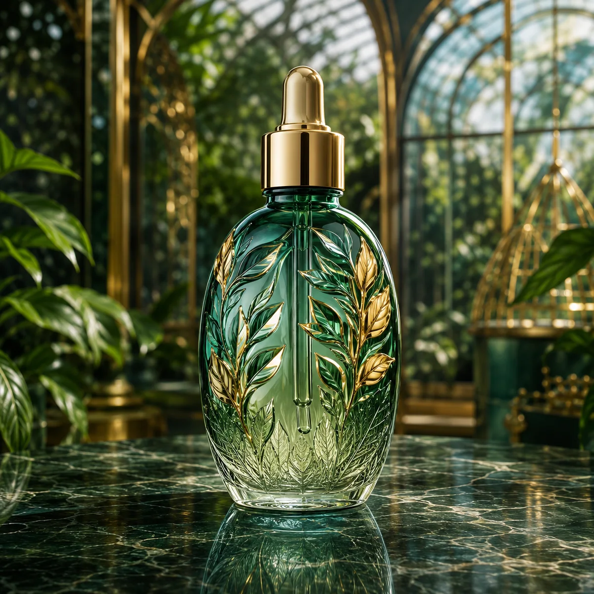 Emerald Botanical Relief Essential Oil Bottle front view