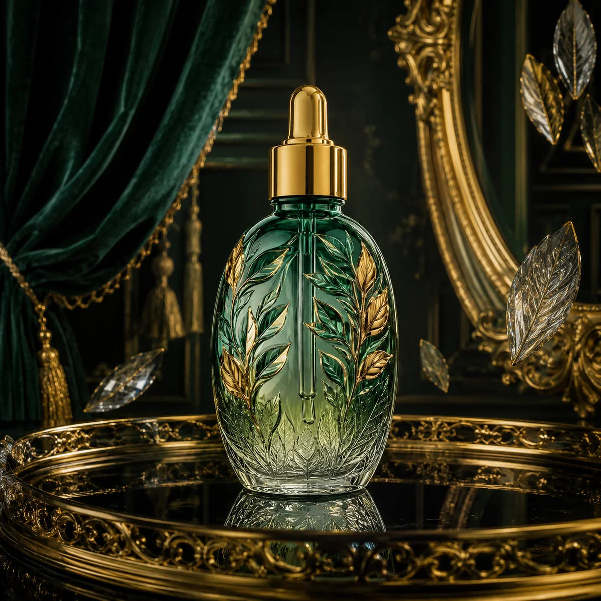 Emerald Botanical Relief Essential Oil Bottle alternate angle