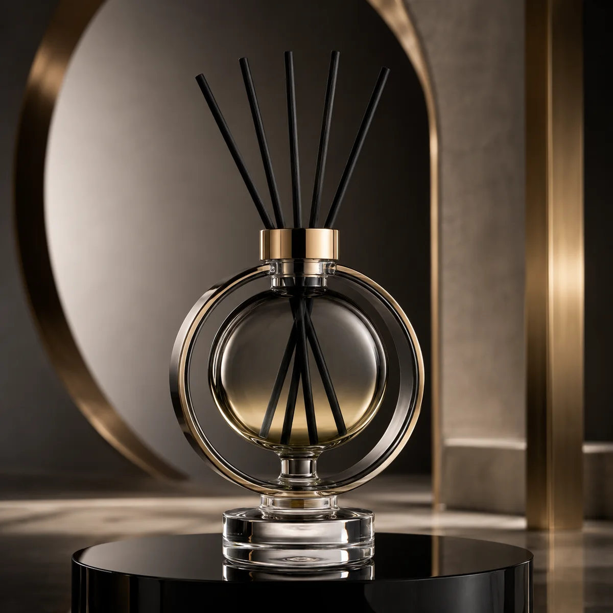 Halo Pedestal Reed Diffuser Bottle front view