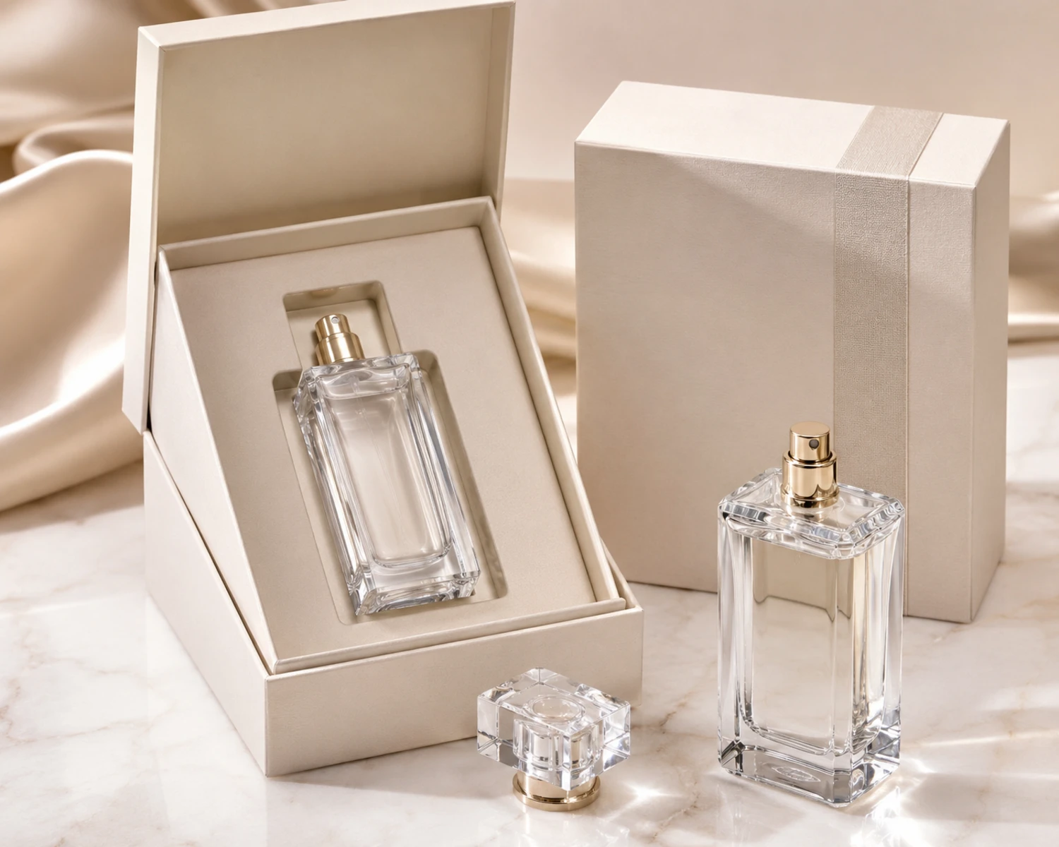gift box packaging image of Crystal Clear Perfume Bottle