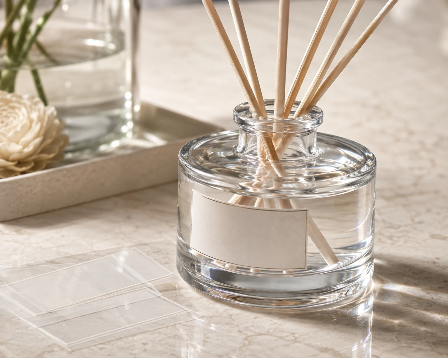 glass decoration detail image of Crystal Reed Diffuser Bottle