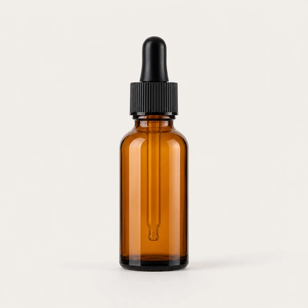 Aromatherapy Oil Bottle with closure for essential oil packaging - front view