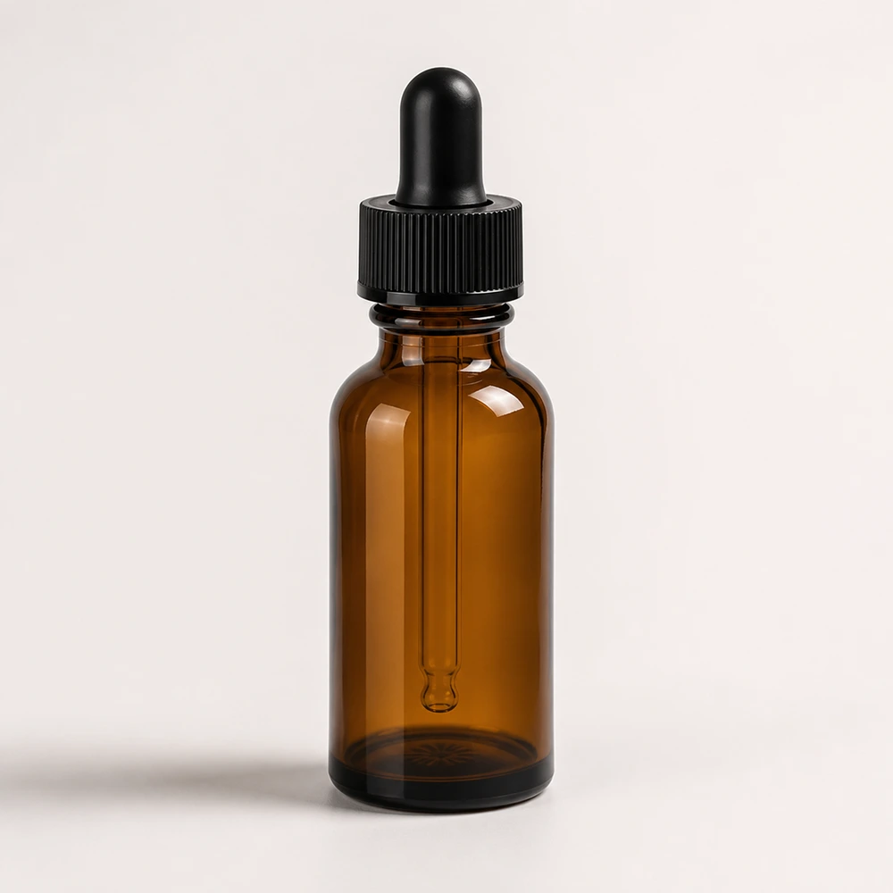 Aromatherapy Oil Bottle with closure for essential oil packaging - closure detail
