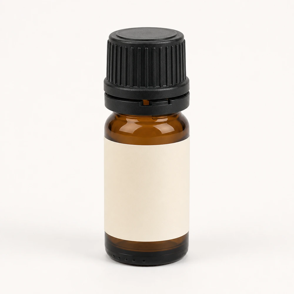 Child Resistant Essential Oil Bottle with closure for essential oil packaging - front view