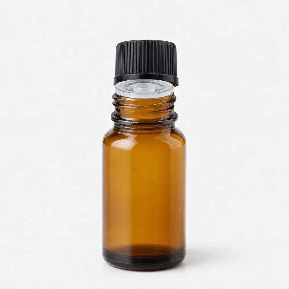 Essential Oil Insert Plug Bottle with closure for essential oil packaging - front view