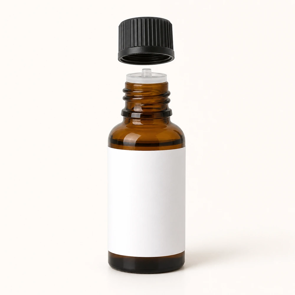 Essential Oil Pour Out Bottle with closure for essential oil packaging - decoration view