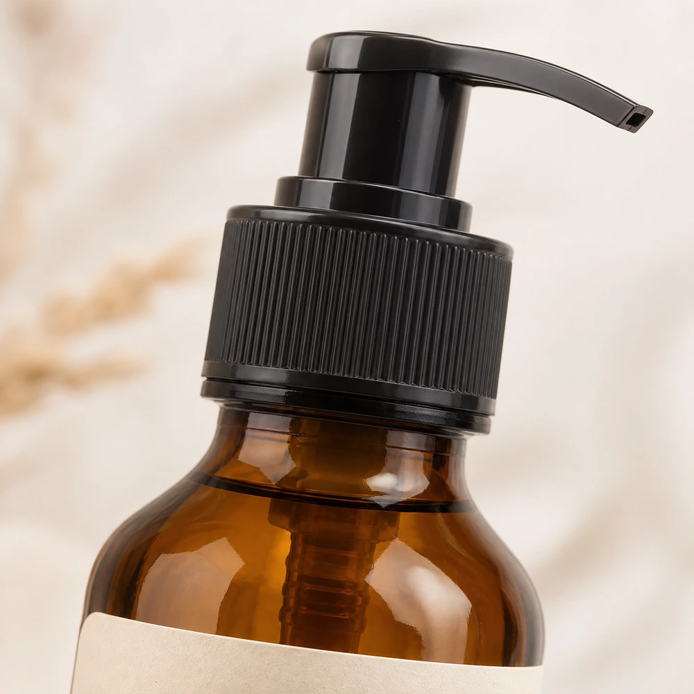 Essential Oil Pump Bottle with closure for essential oil packaging - packing view