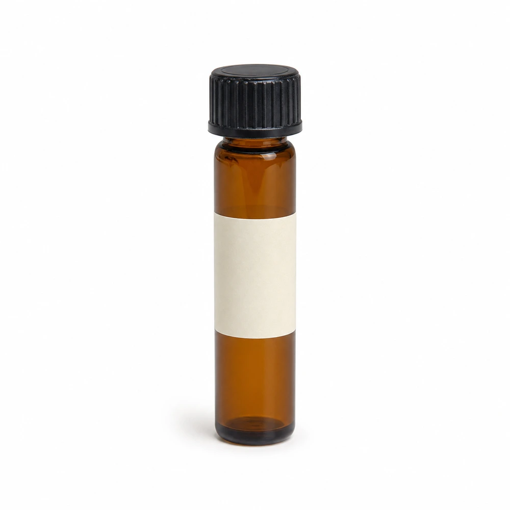 Essential Oil Sample Vial with closure for essential oil packaging - closure detail