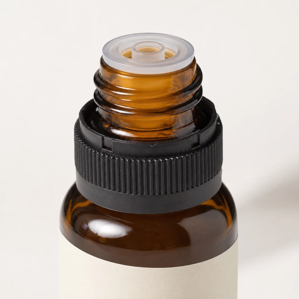 Euro Dropper Essential Oil Bottle with closure for essential oil packaging - packing view