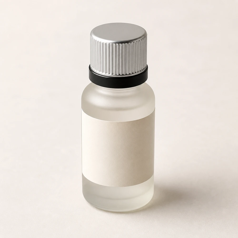 Frosted Essential Oil Bottle with closure for essential oil packaging - closure detail