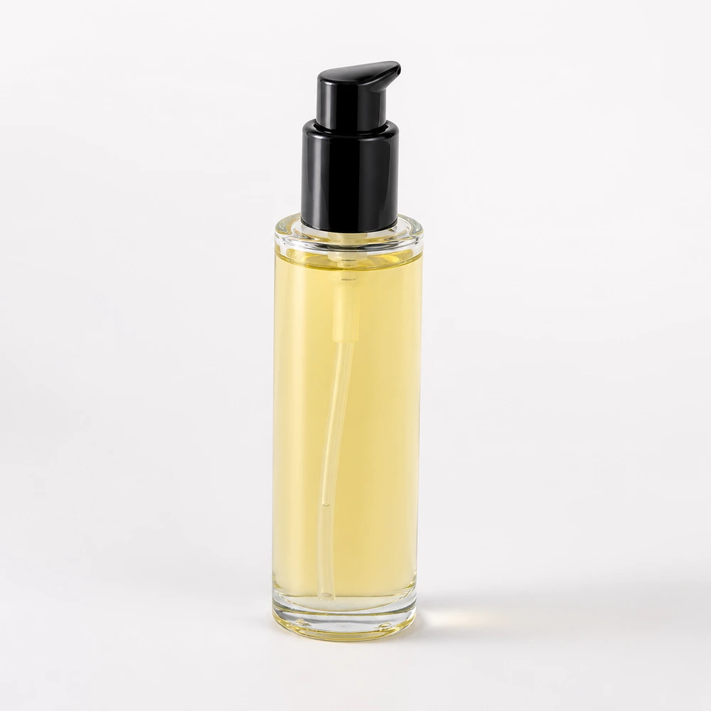 Hair Oil Bottle with closure for essential oil packaging - closure detail