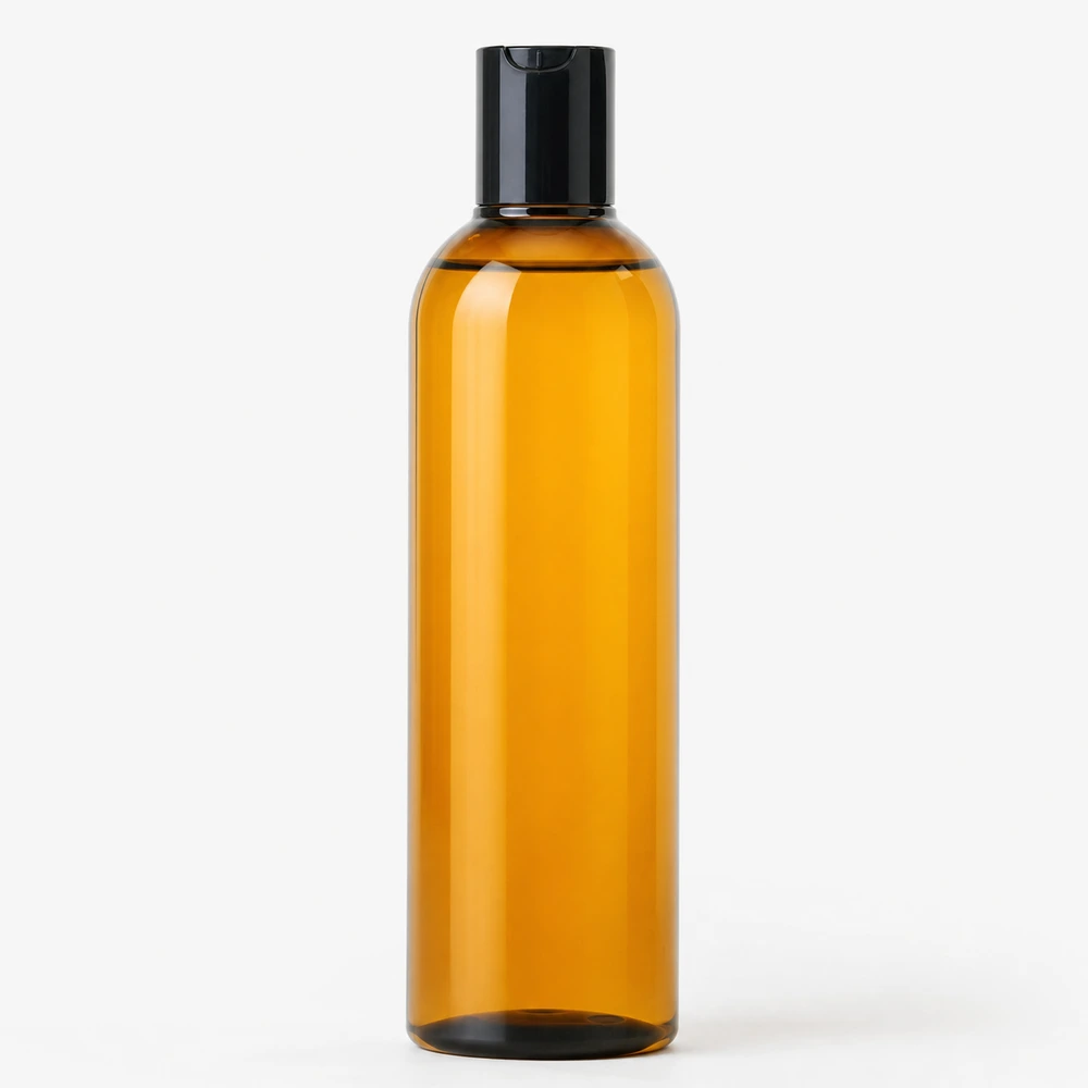 Massage Oil Glass Bottle with closure for essential oil packaging - decoration view