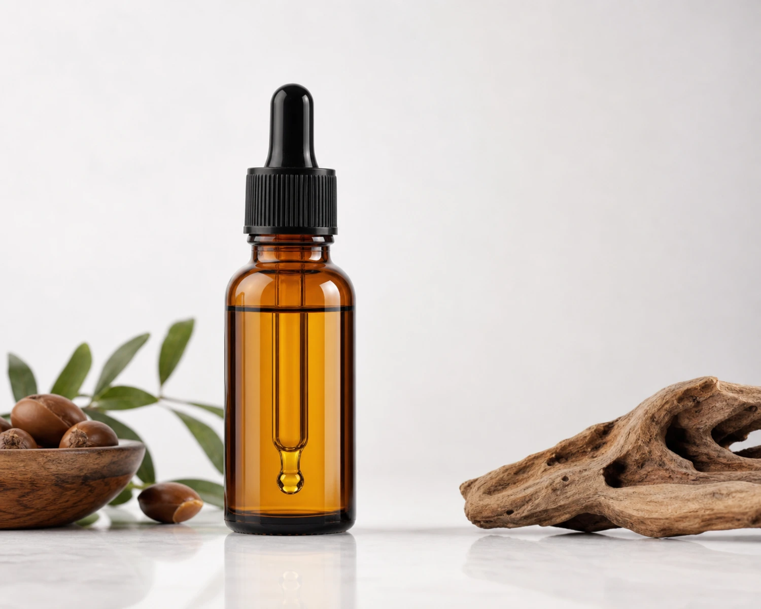 Beard Oil Bottle finished product effect render for beard oil bottle, 30ml beard oil dropper bottle, black beard oil bottle