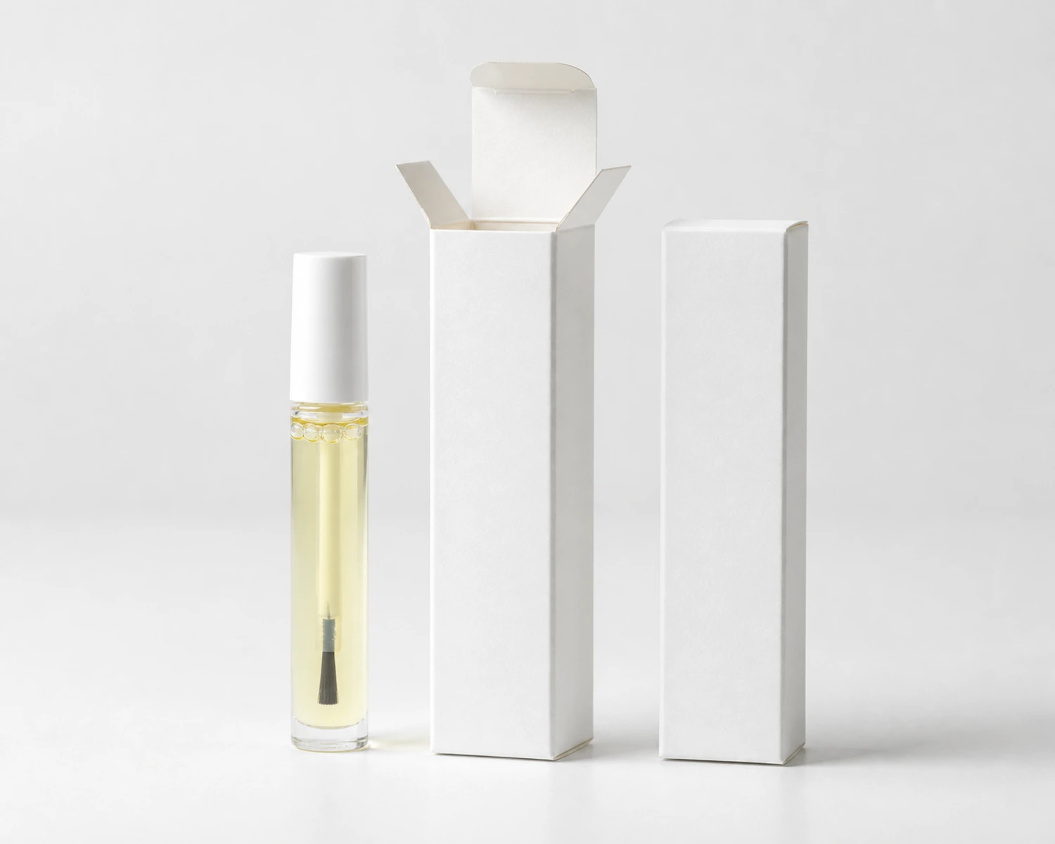 Cuticle Oil Bottle box packaging presentation for cuticle oil bottle, 10ml cuticle oil bottle, glass nail oil bottle