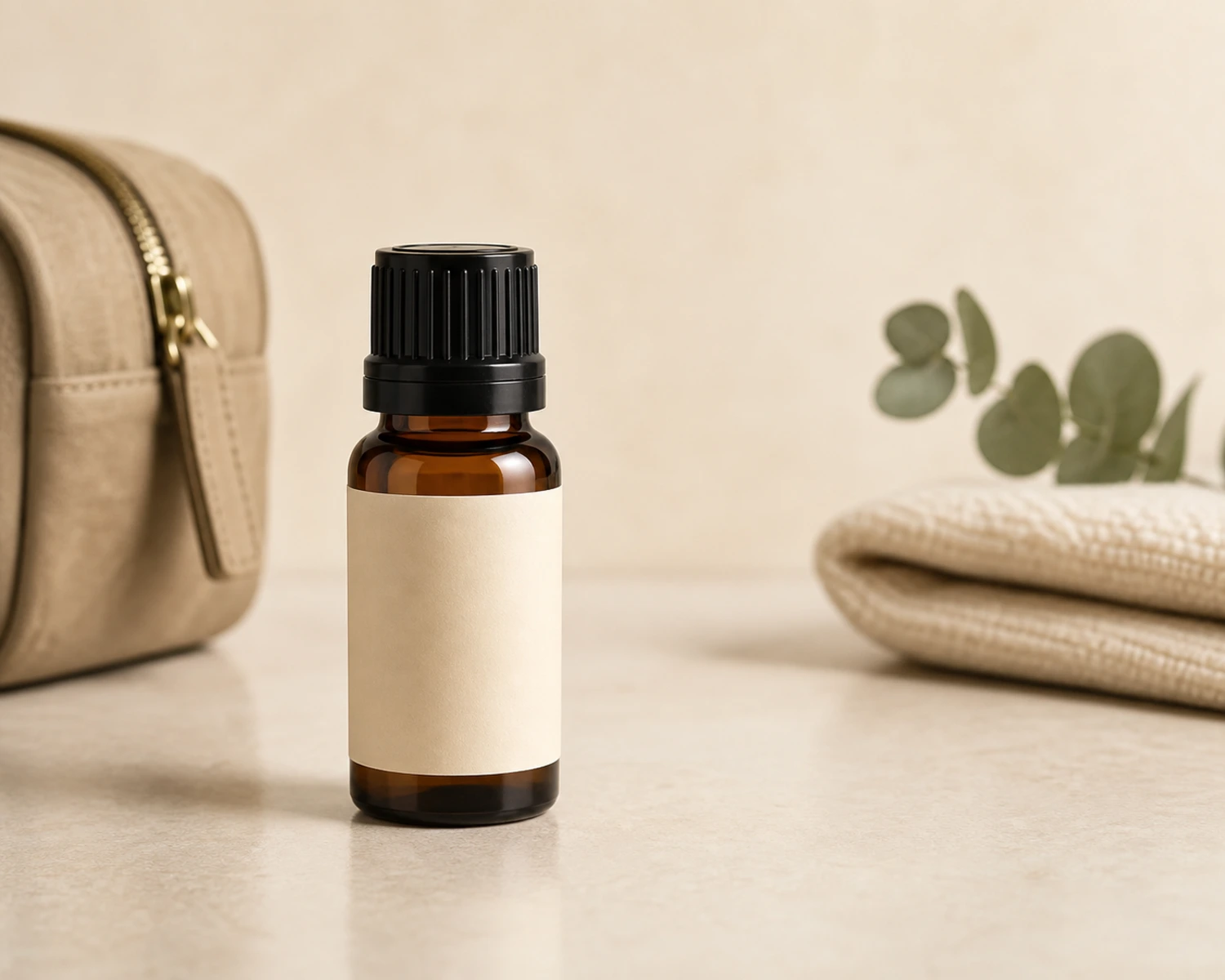 Essential Oil Travel Bottle finished product effect render for essential oil travel bottle, 10ml travel oil bottle, portable aromatherapy bottle