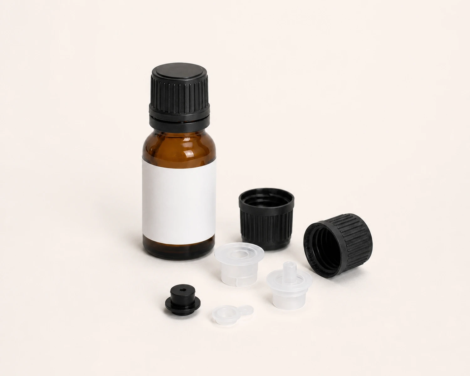 Euro Dropper Essential Oil Bottle accessories and closure detail for euro dropper bottle 10ml, euro dropper essential oil bottle, amber euro dropper bottle